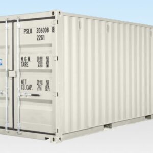 20 ft Shipping Container – White, Corten Steel, CSC Plated, 28mm Marine Ply Floor