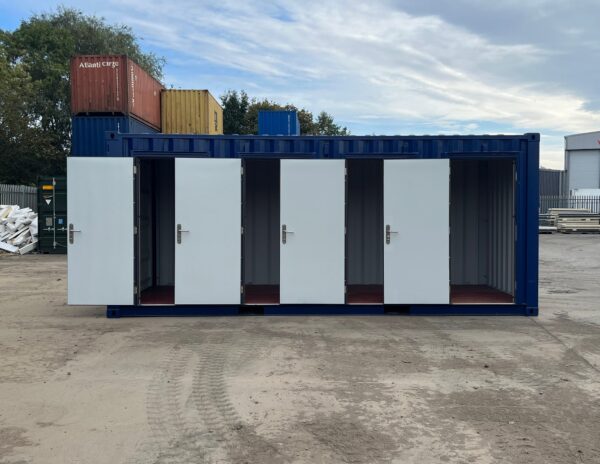20ft Shipping Container with Four Hinged Steel Doors and Movable ...